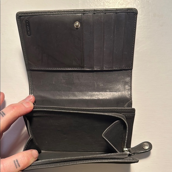 Coach Black Leather Wallet - Picture 4 of 4